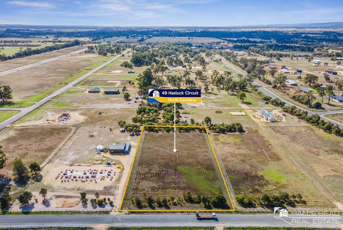 North Dandalup land for sale_Lot 49 Hasluck Circuit North Dandalup aerial photo